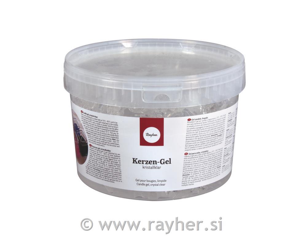 Gel za svijeće, proziran 2kg = ca. 2500ml