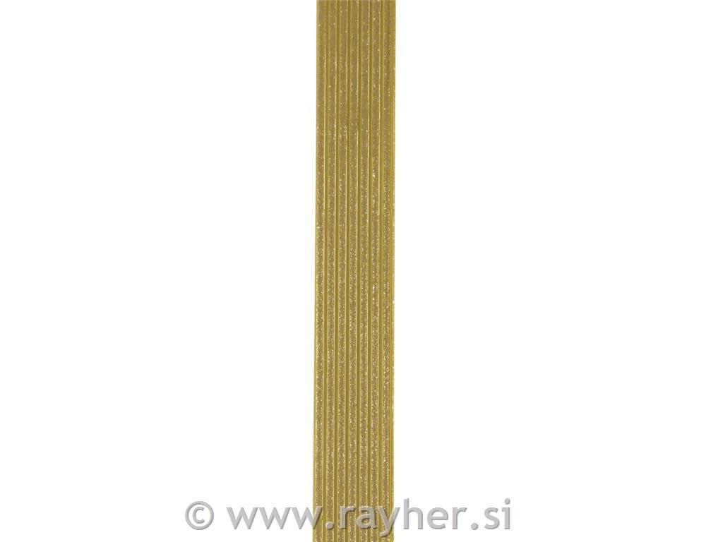 Wax decoration stripes, gold, 20 cm, 3 m