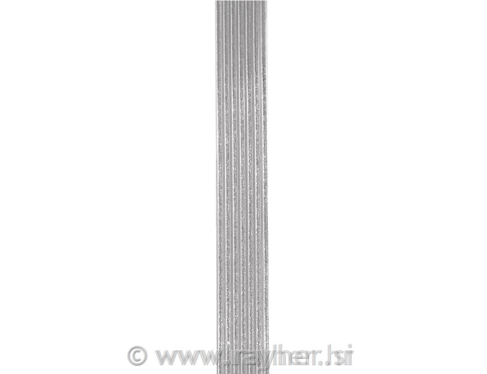 Voščeni trakovi za dekoracijo, srebrni, 20 cm, 3 mm, 13 kom.