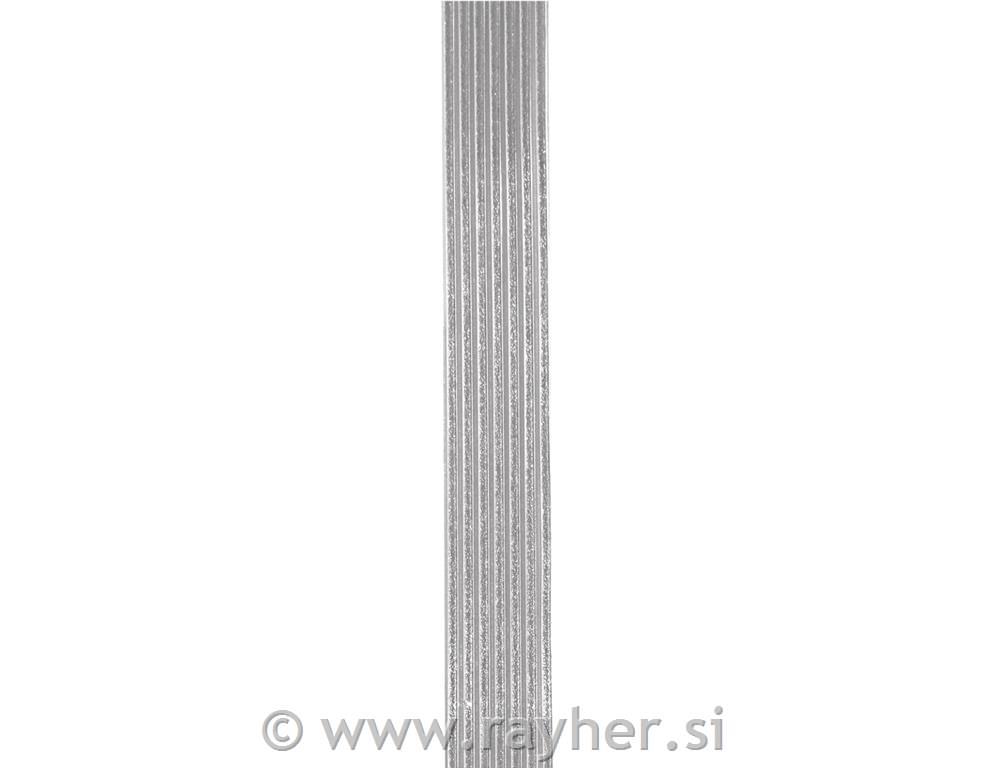 Voščeni trakovi za dekoracijo, srebrni, 20 cm, 3 mm, 13 kom.