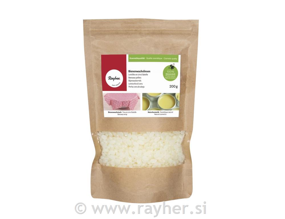 Beeswax pellets, tab-bag 200 g