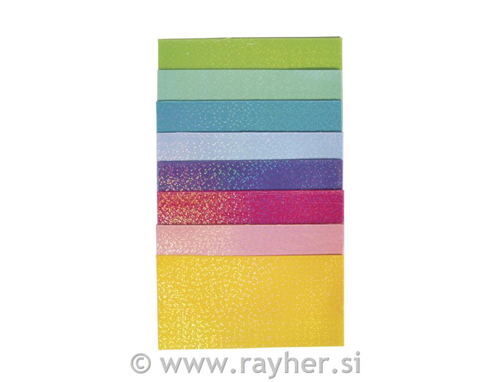 Voštana folija sa šljokicama, set 8