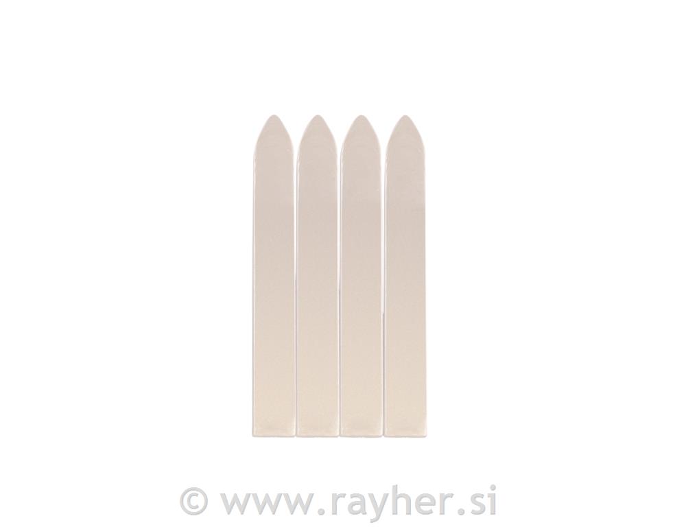 Pečatni vosek, metallic bel, 4 x 12g