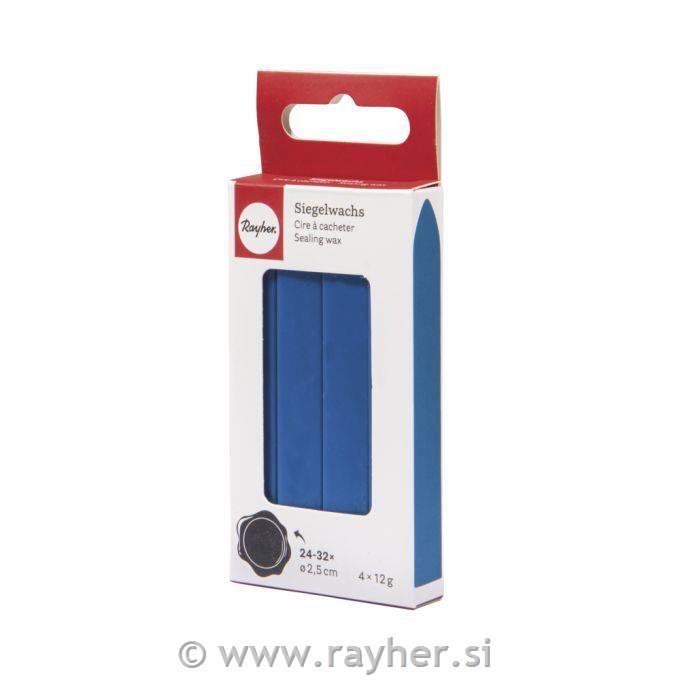 Pečatni vosak, plavi, 4 x 12g