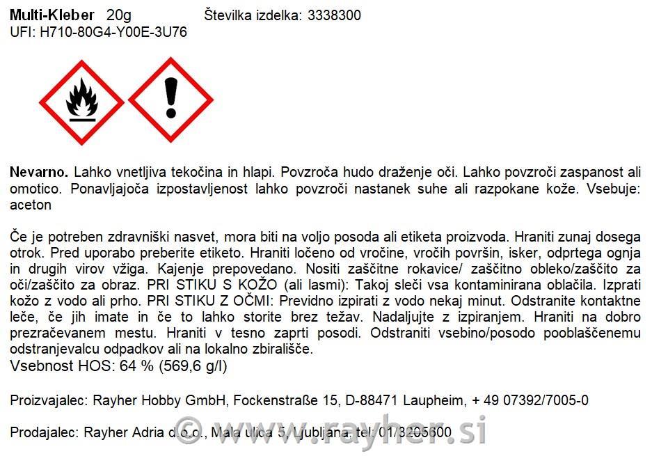 Lepilo za vse podlage, 20 g
