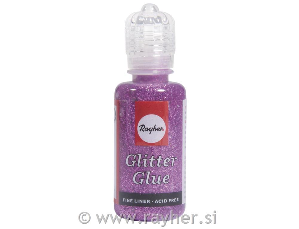 Ljepilo s blještavilom metalik, tem.roza, 20 ml