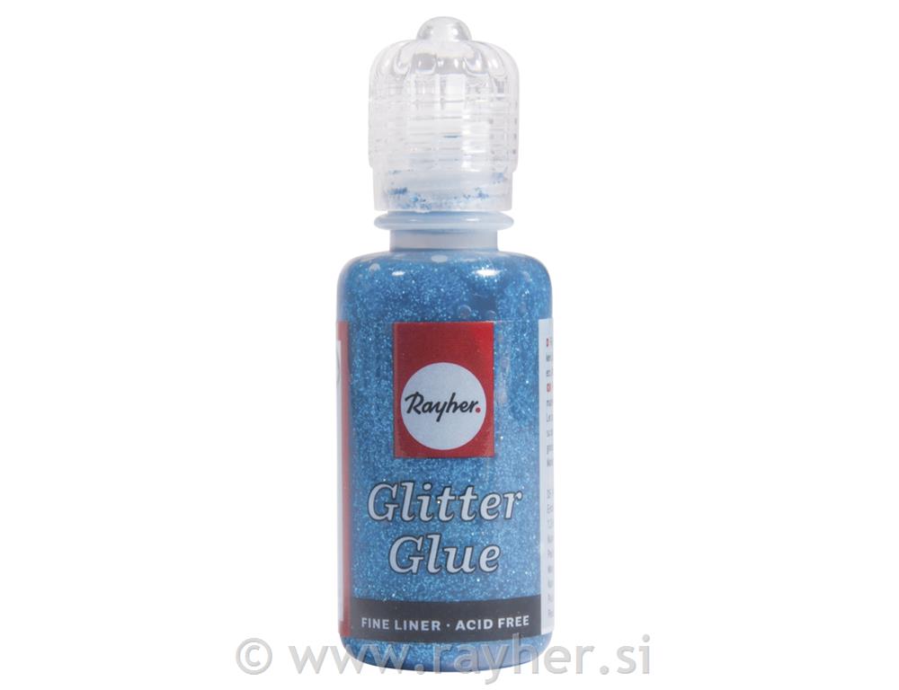 Ljepilo s blještavilom metalik, azur.modra, 20 ml