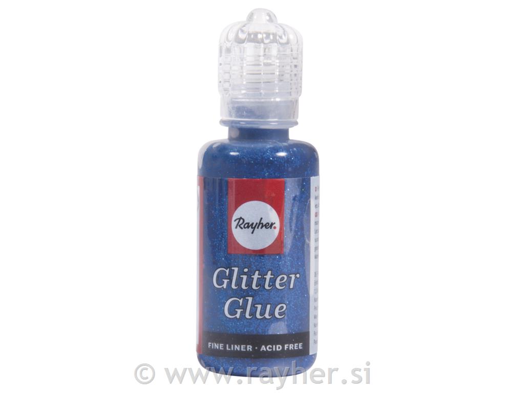 Ljepilo s blještavilom metalik, safirnoplavi, 20 ml