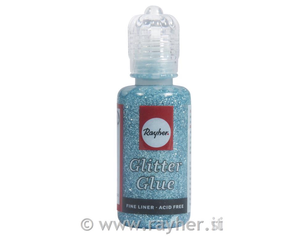 Ljepilo s blještavilom metalik, sv. plava, 20 ml
