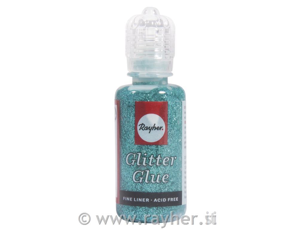 Ljepilo s blještavilom metalik, tirkiz,20 ml