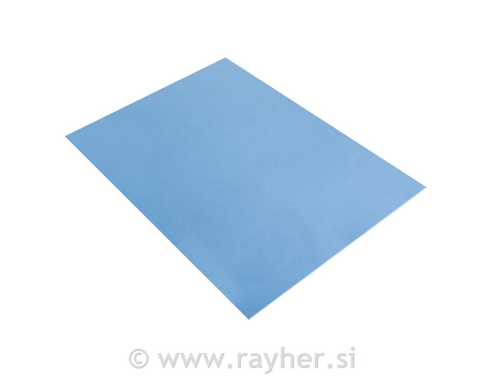 Pjenasta guma, 2 mm, svijetlo plava, 30x40 cm