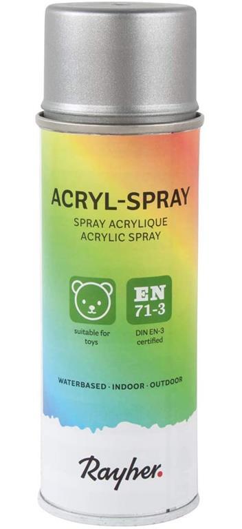 Acrylic spray, brilliant silver, Can, 20