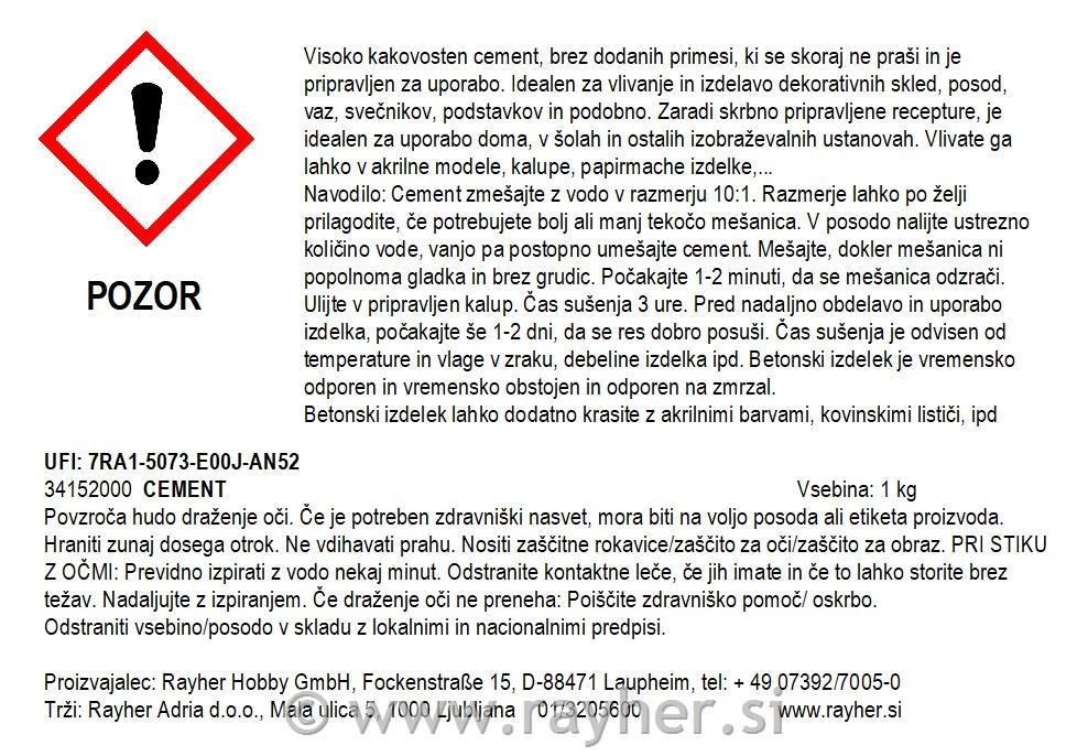 Cement za ustvarjanje, 1kg