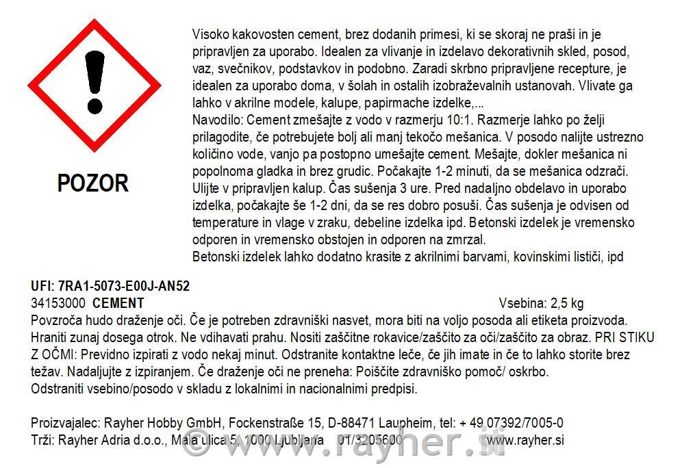 Cement za stvaranje 2.5kg