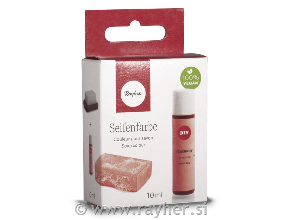Soap colour tab-box 10ml fiery red