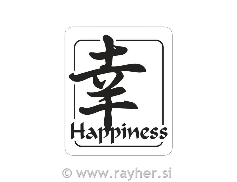 Labels GB: "Happiness", "less is more" 25x30mm, tab-bag 2pcs