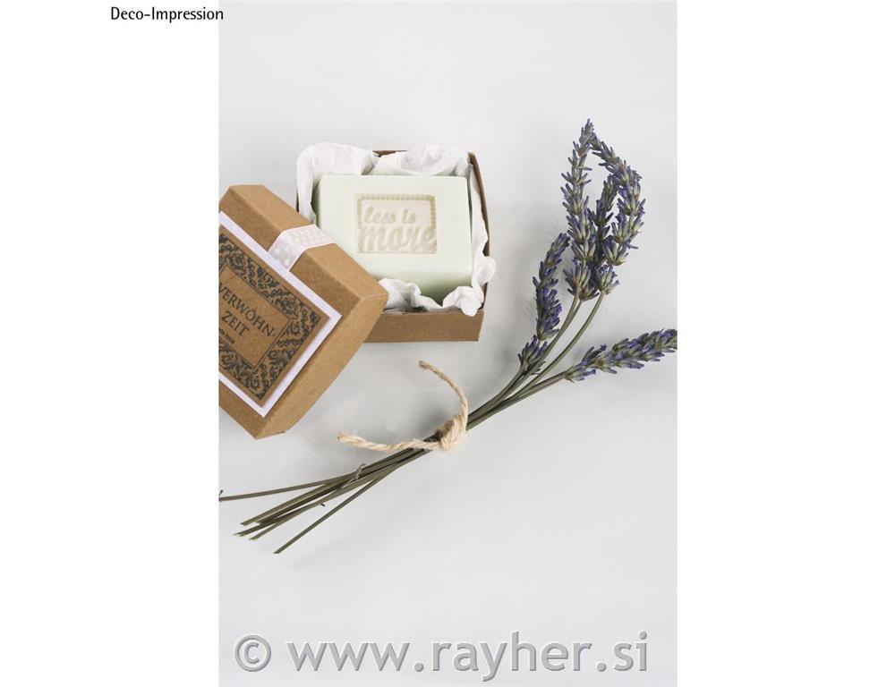 Labels GB: "Happiness", "less is more" 25x30mm, tab-bag 2pcs