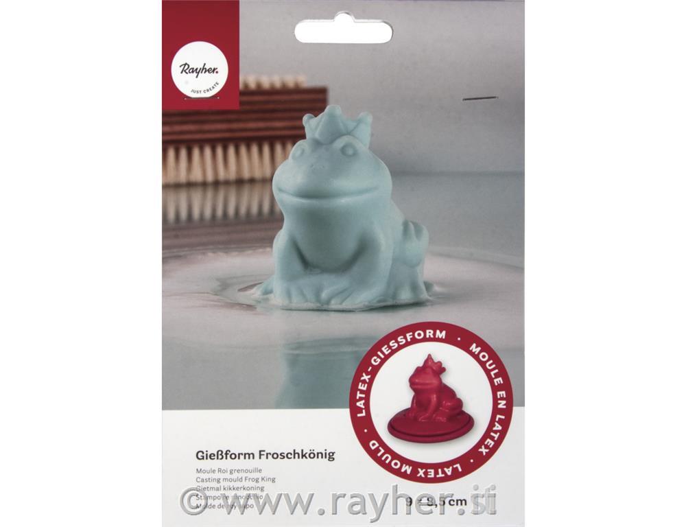 Kalup za milo iz latexa: Frog Prince, 9x8.5cm