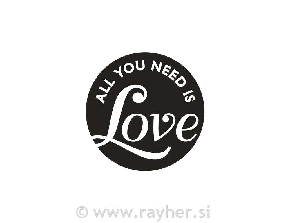 Utisci za kalup "SAll you need is Love",45mm o, 1 kom