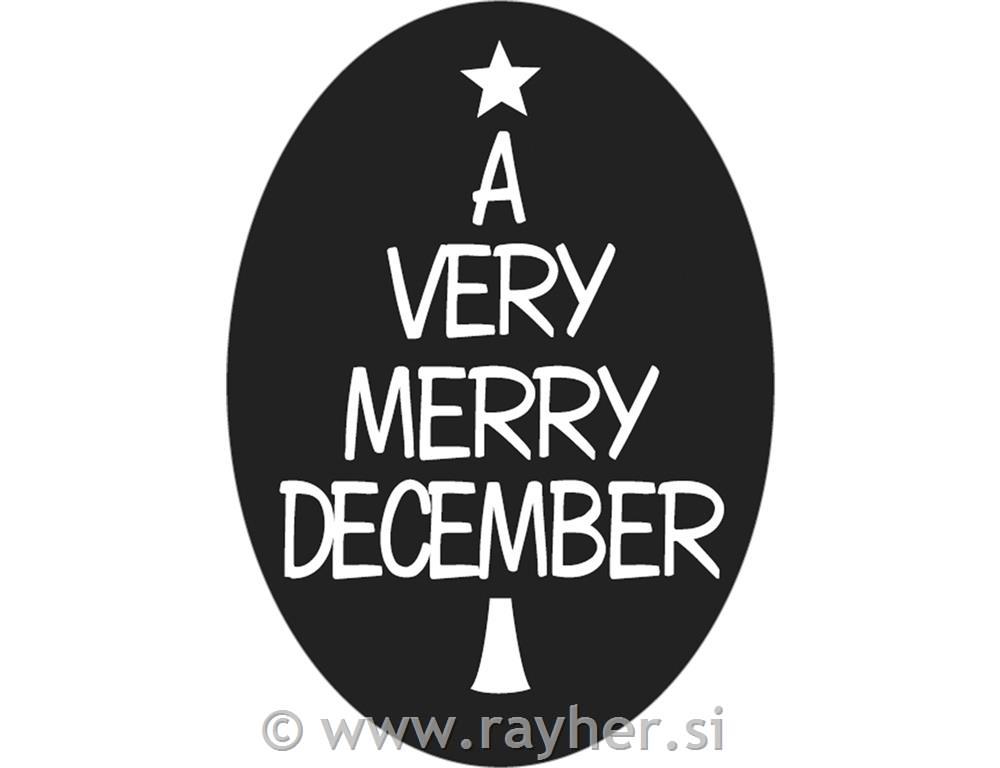 Utisci za kalup A very merry...55x40mm