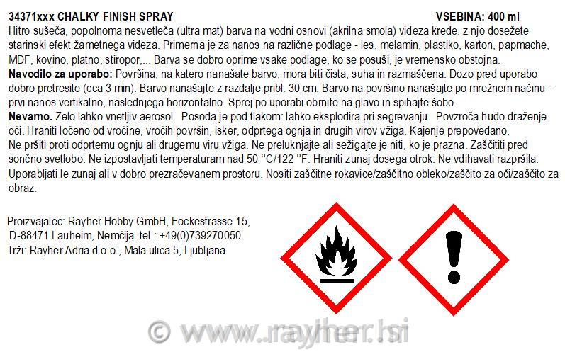 Sprej Chalky Finish, svetlo roza, 400 ml,