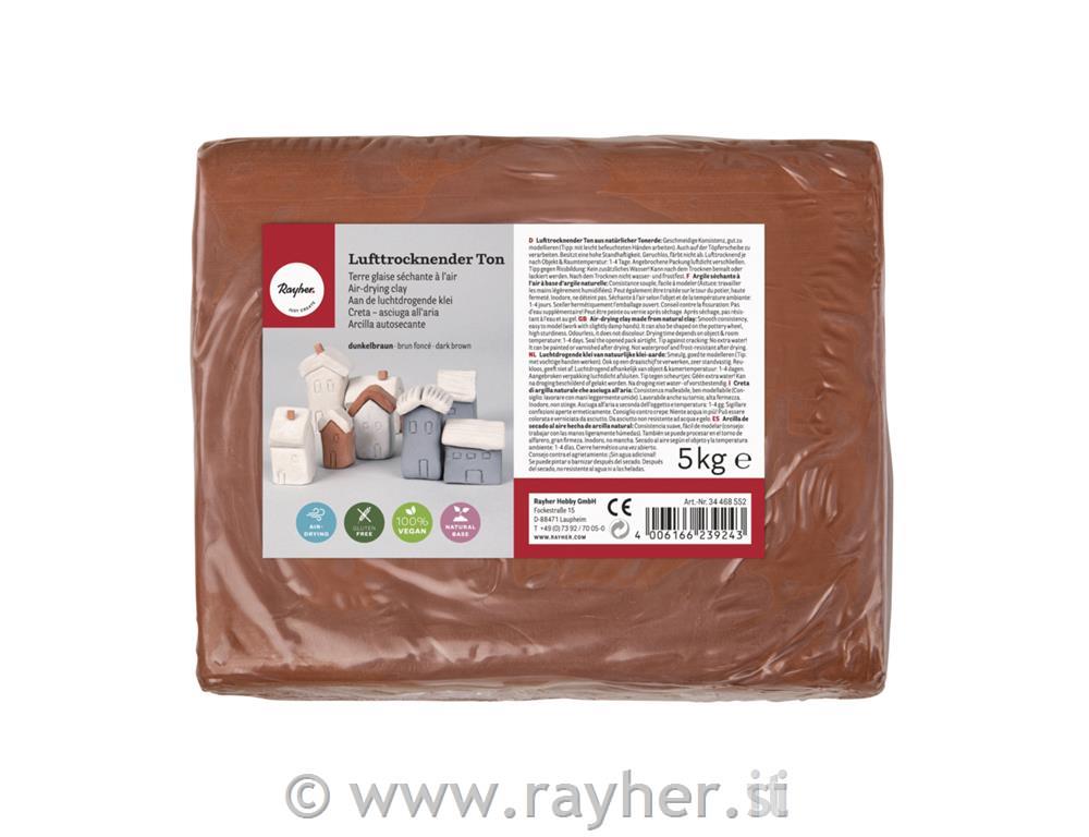 Glina, 1 kg, terakota, bez otvrdnjavanja