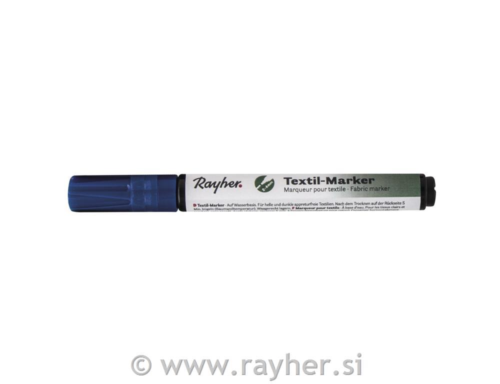 Marker za tekstil,prek., azurno plavo