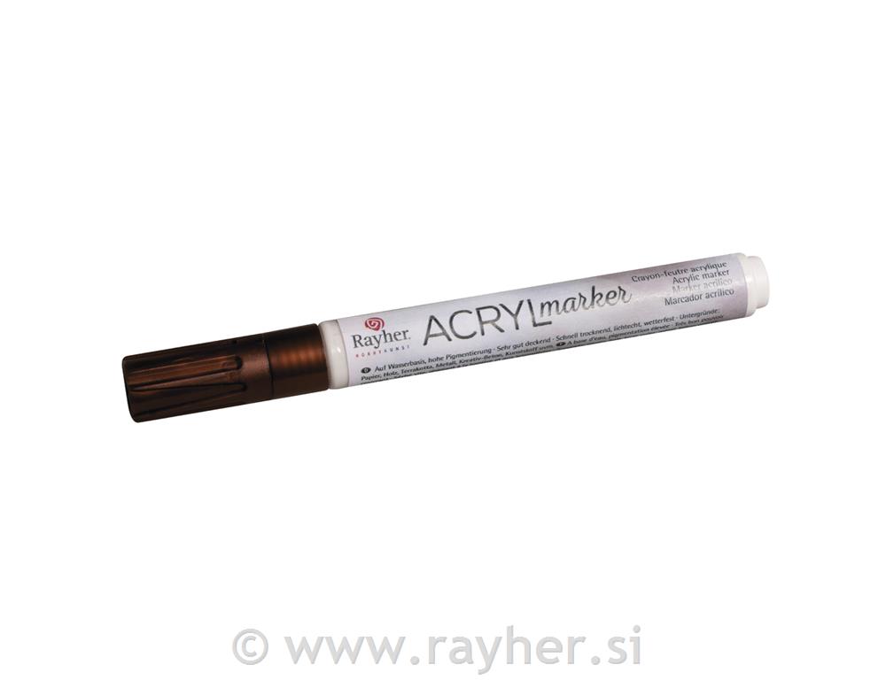 Marker akril, bakar, 1-2 mm