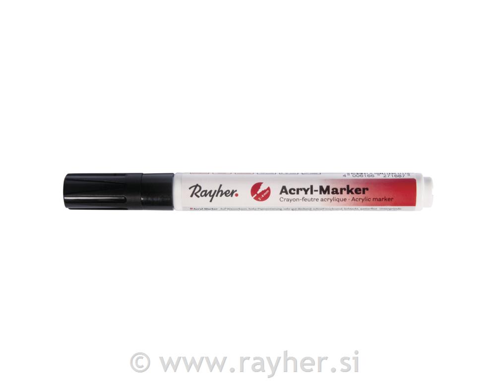 Acrylic markerRound tip 2-4 mm, with valve