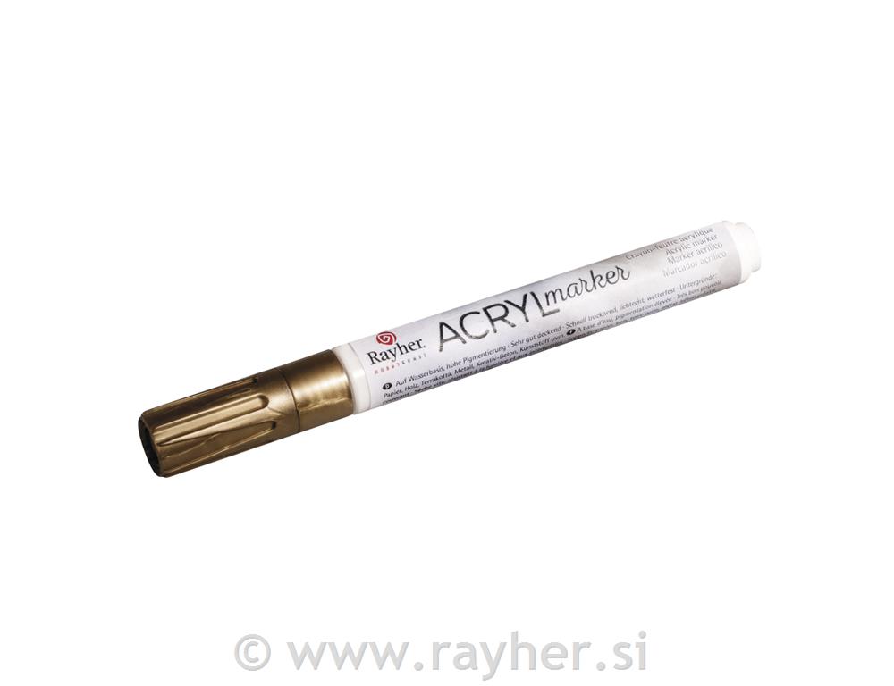 Marker akril, zlato, 2-4 mm
