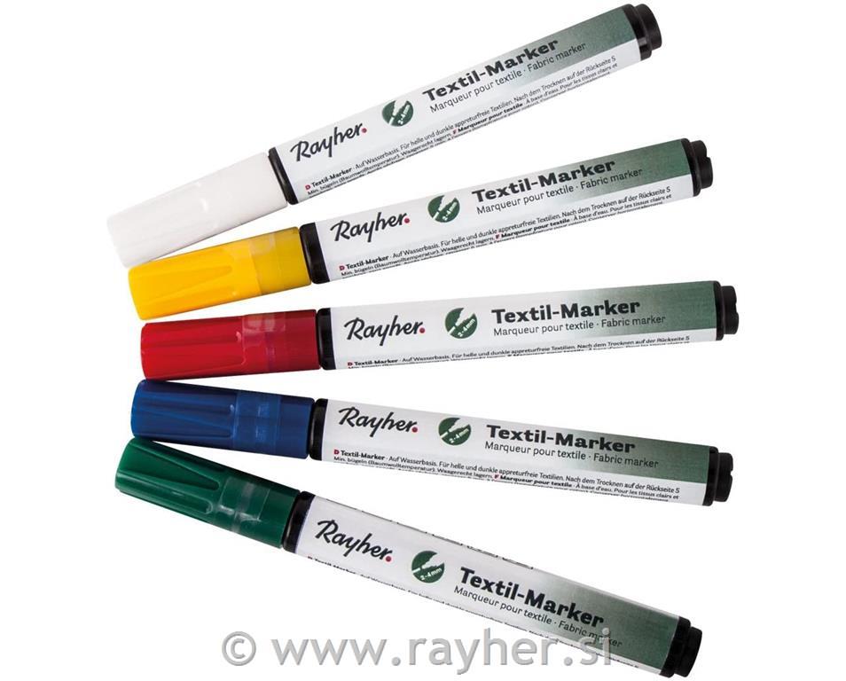 Set tekstilnih markera od 2-4 mm