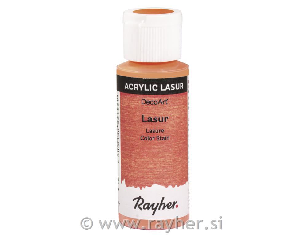 Lazurna boja za drvo, narančasta, 59ml