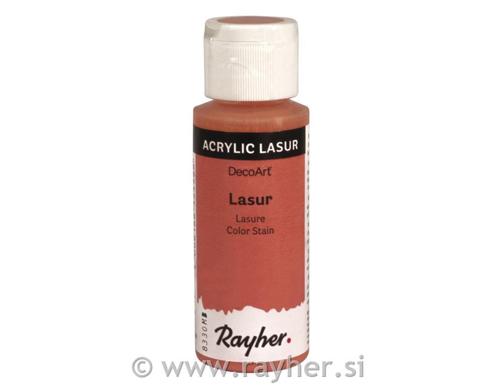 Lazurna boja za drvo, koral. crvena,59ml