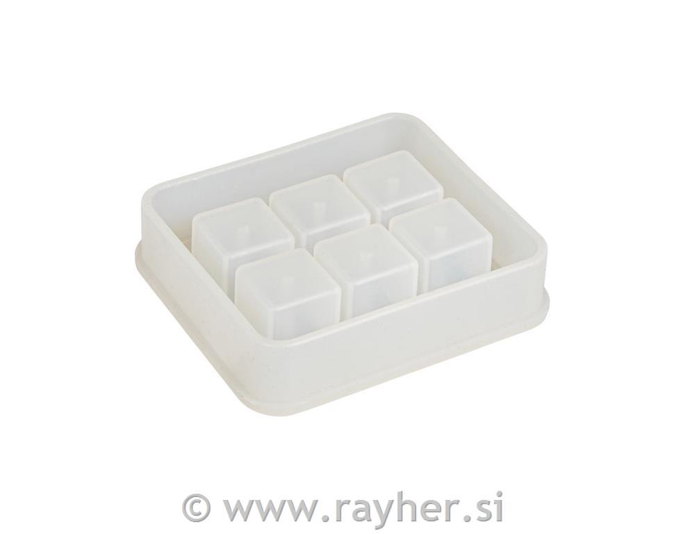 Kalup iz silikona, Kocke, 16x16 mm set 6