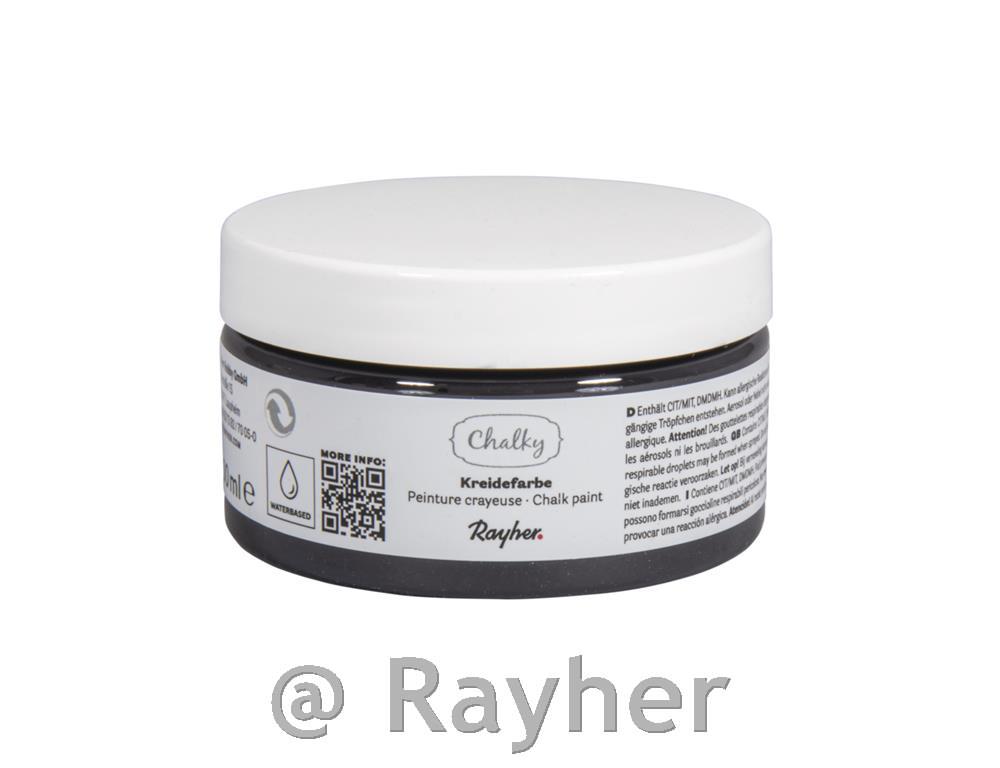 Kredna boja Chalky 100 ml; ugljeno crna