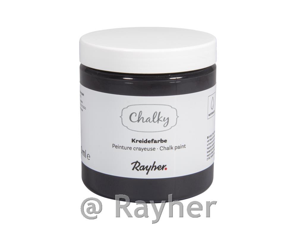 Kredna boja Chalky 230 ml; ugljeno crna