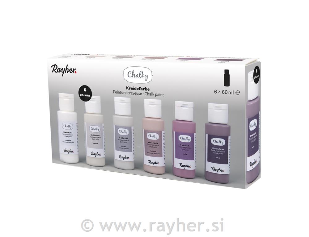 Kredne boje Chalky set 6x60 ml