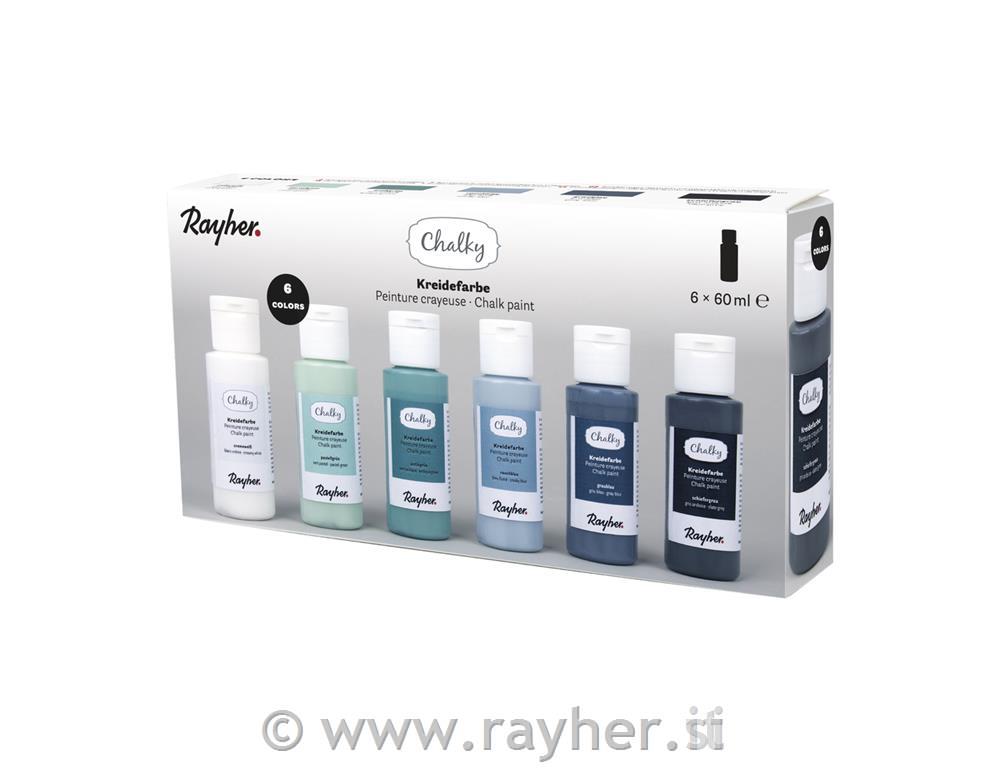 Kredne boje Chalky set 6x60 ml