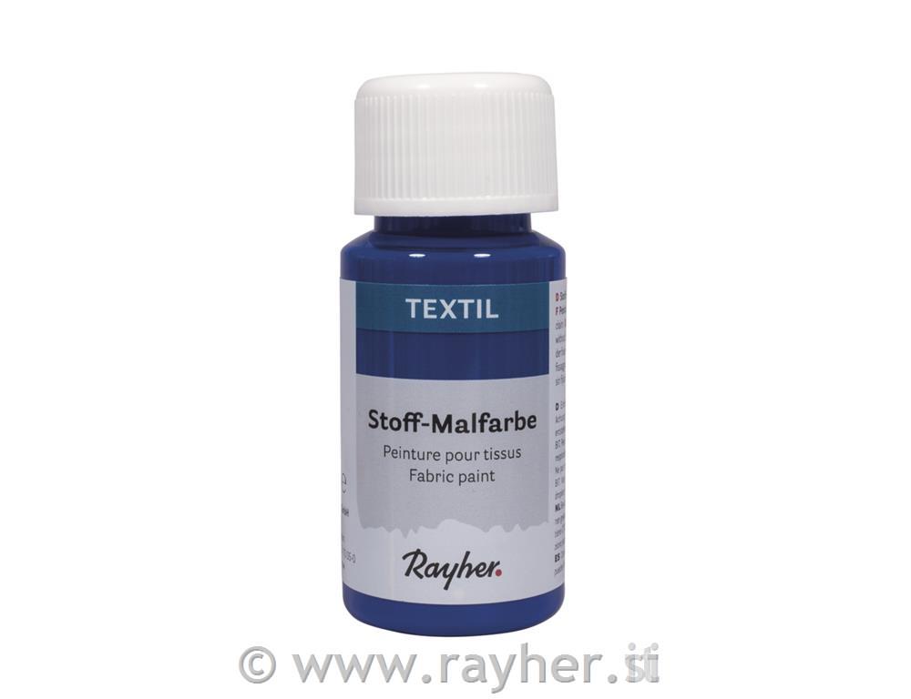Textile fabric paint, azure, bottle 50ml