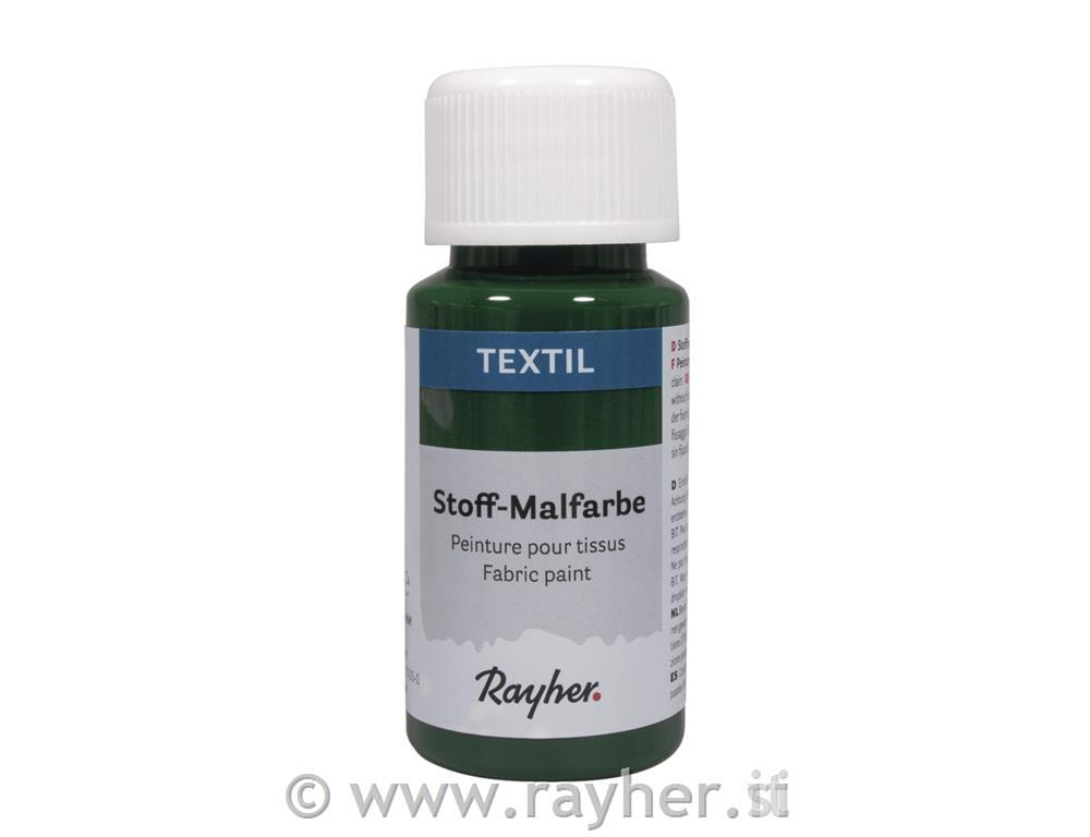 Textile fabric paint, leaf green, bottle50ml