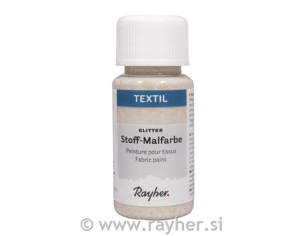 Textile fabric paint Glitter, gold, bottle 50ml