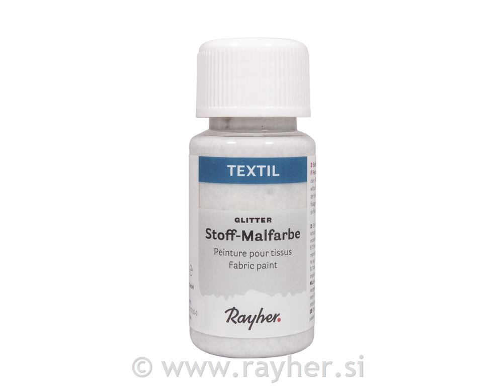 Textile fabric paint Glitter, iris, bottle 50ml