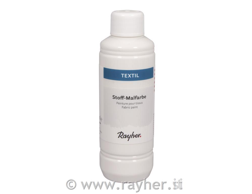 Boja za tekstil, bijela, 250 ml