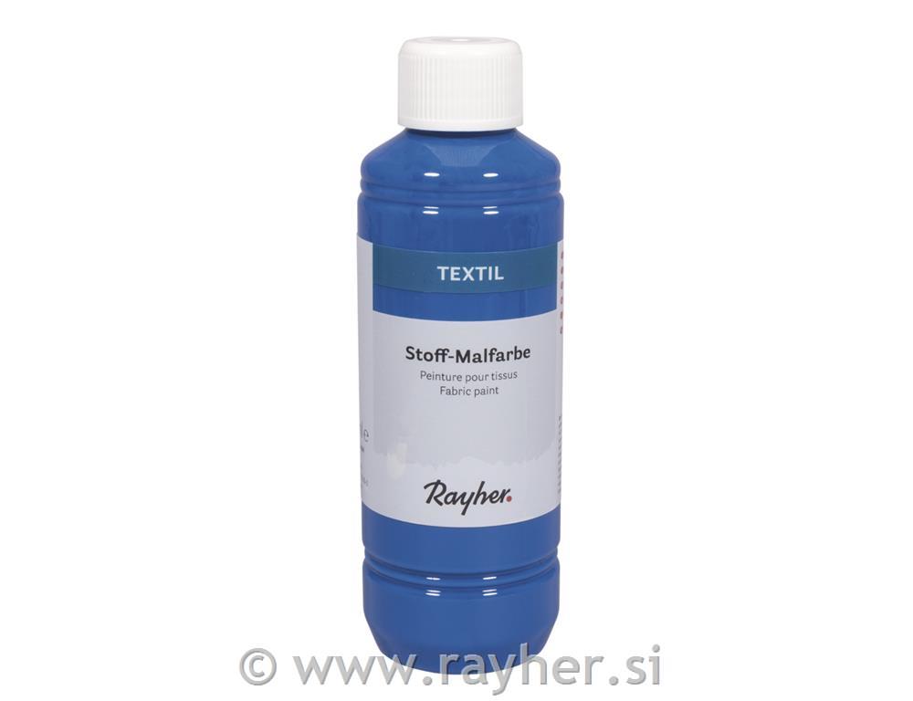 Boja za tekstil, azurna, 250ml