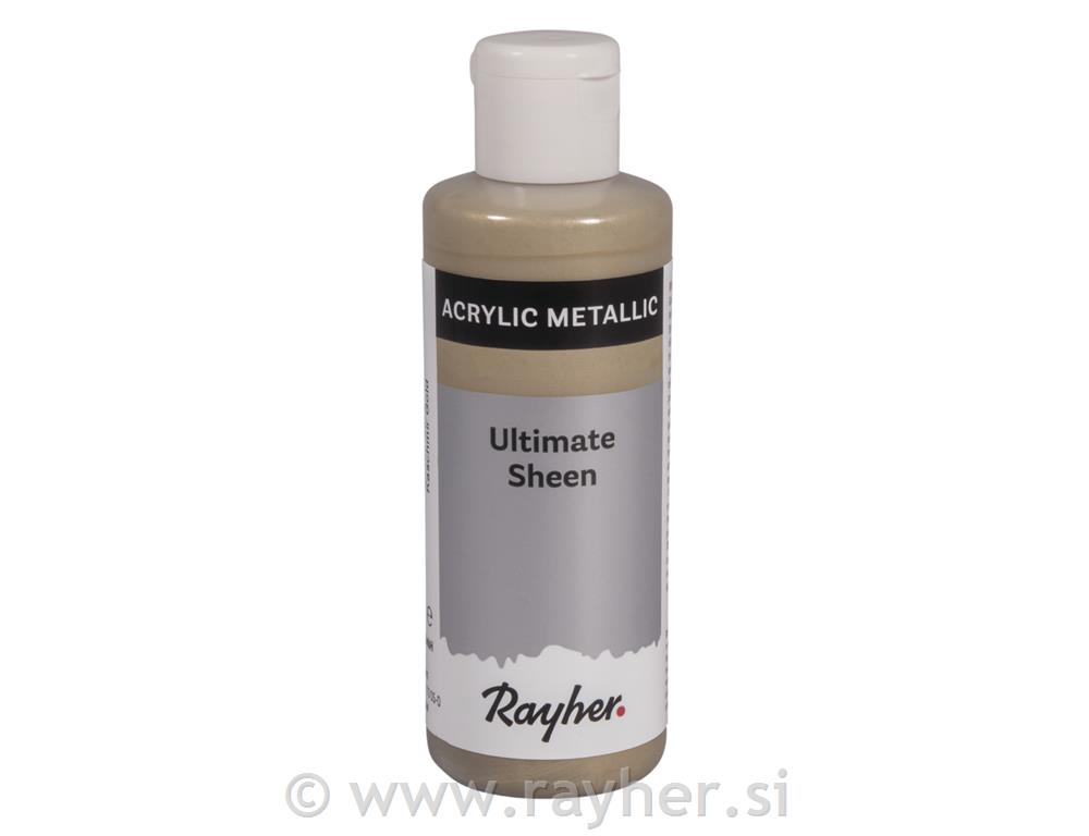 Ultimate Sheen acrylic paint, cashmere gold, metallic, bottle 80ml