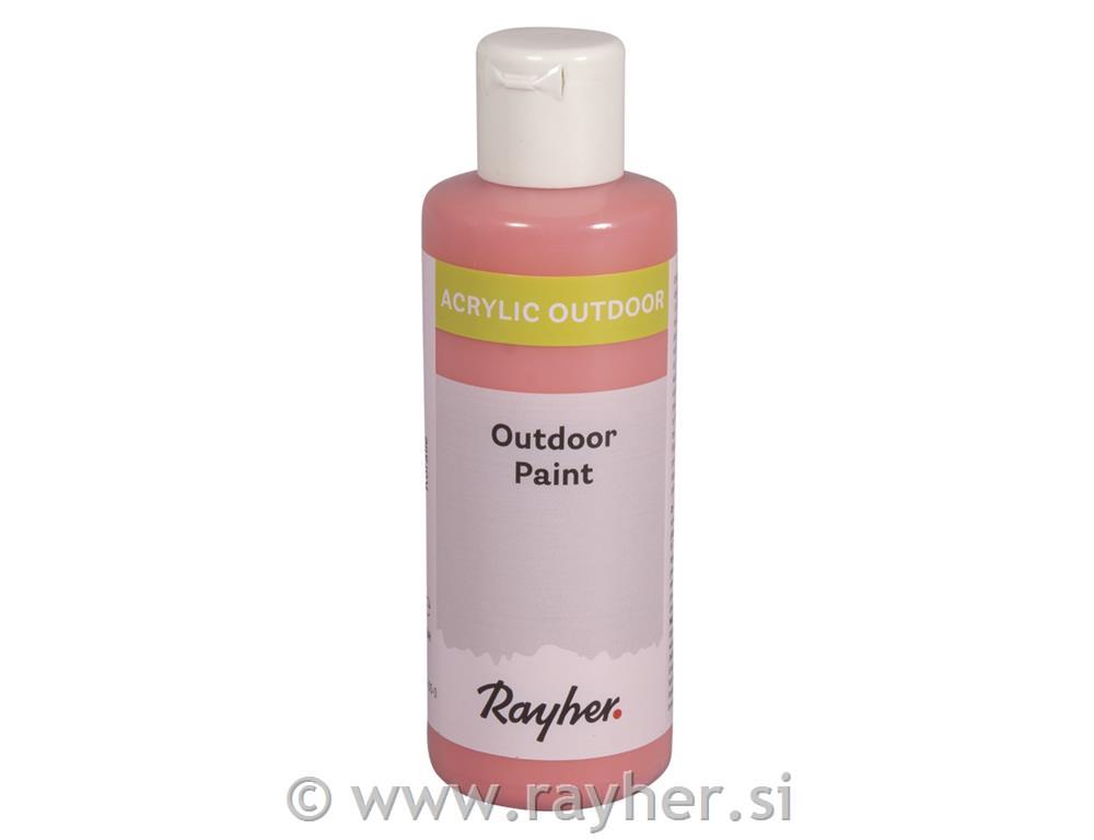 Akrilna boja Outdoor, koraljno crvena, 80 ml