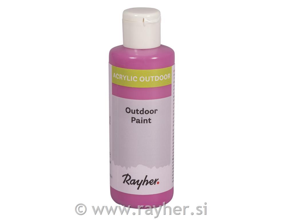 Akrilna boja Outdoor, roza, 80 ml