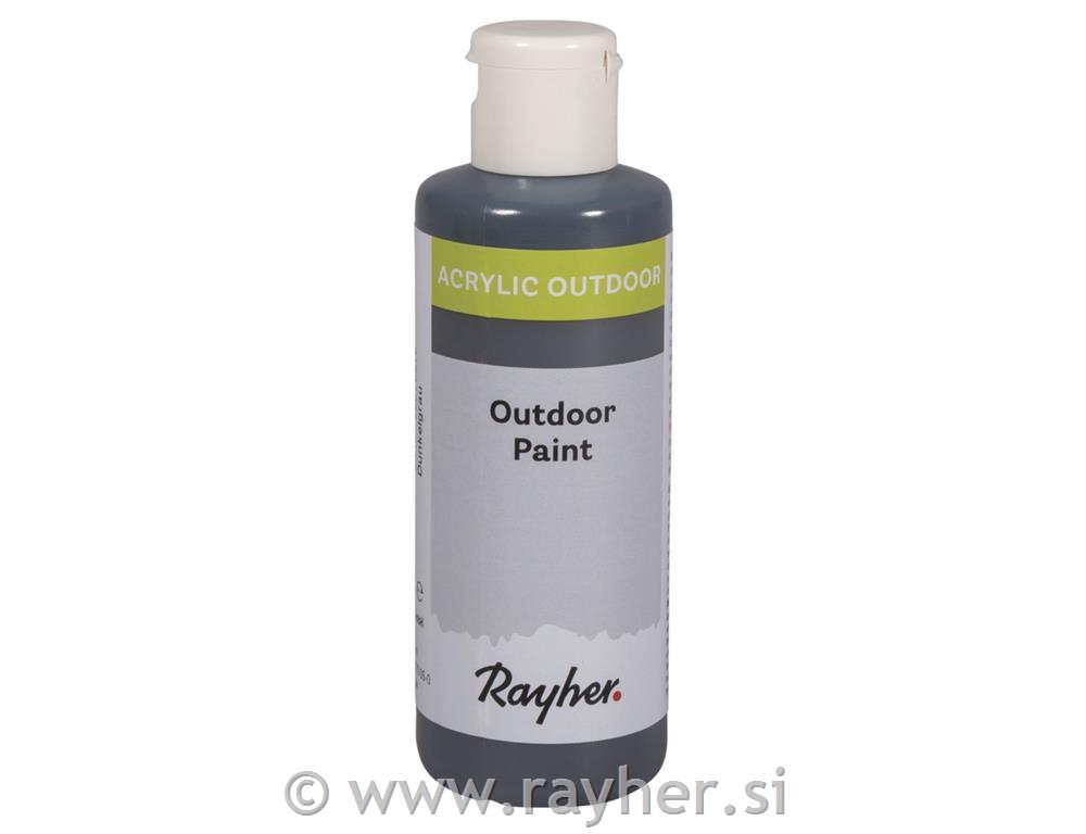 Akrilna boja Outdoor, tamno siva, 80ml