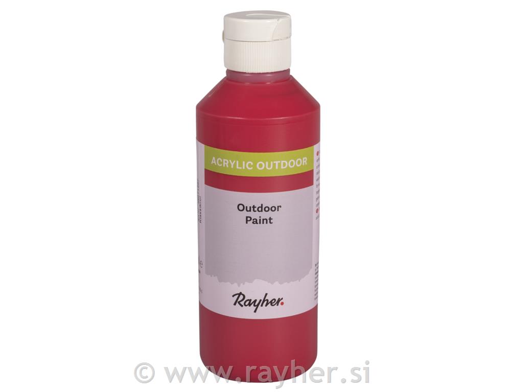 Akrilna boja Outdoor, klasična crvena, 250 ml