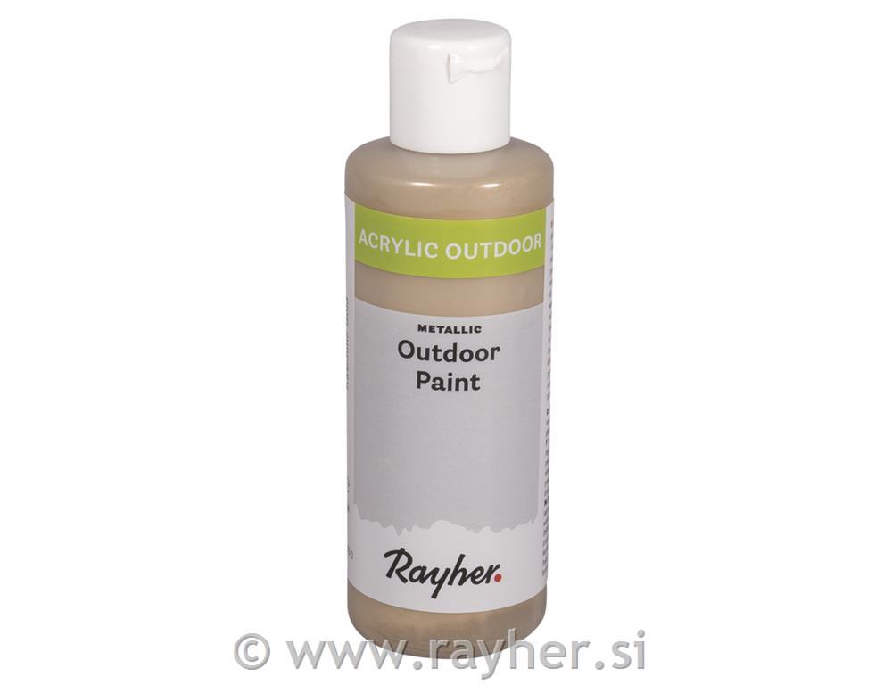 Akrilna boja Outdoor, metalik boja, kašmir zlatna, 80ml